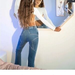 REVICE Jeans Oversized Star on the Back in Blue